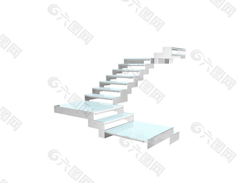 室内设计楼梯3d素材3d模型 11