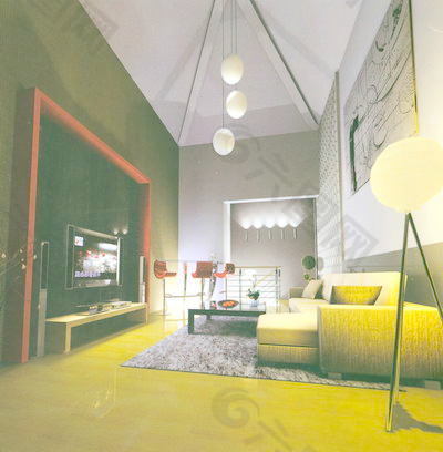 室内设计客厅3d素材室内设计 173