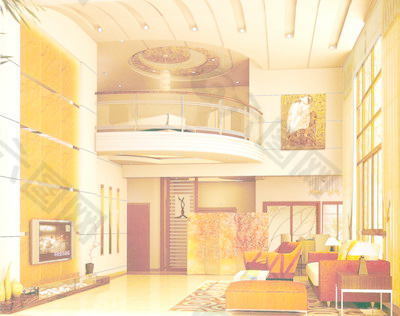 室内设计客厅3d素材3d模型 217