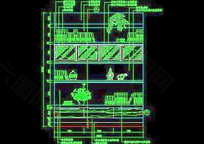 书柜CAD详图素材65