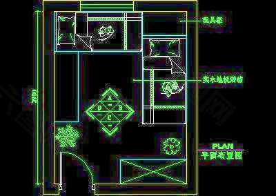 儿童房CAD实例详图素材21