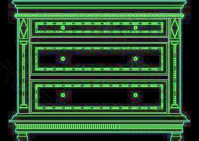 衣柜图块、床头柜CAD图块素材10