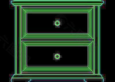 衣柜图块、床头柜CAD图块素材5