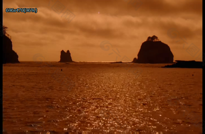 黄昏的海景