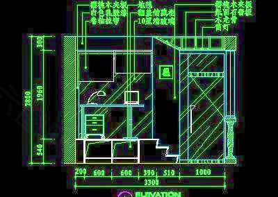 阳台cad祥图素材1