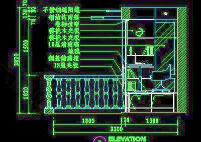 阳台cad祥图素材4