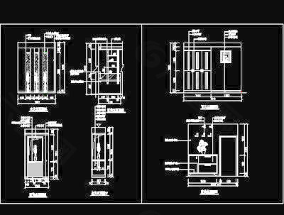 玄关，隔断装饰cad施工图4