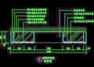 餐厅酒水柜cad详图18