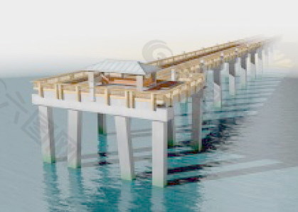 室外模型桥梁3d素材室外设计 10