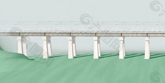 室外模型桥梁3d素材3d装修模板 11