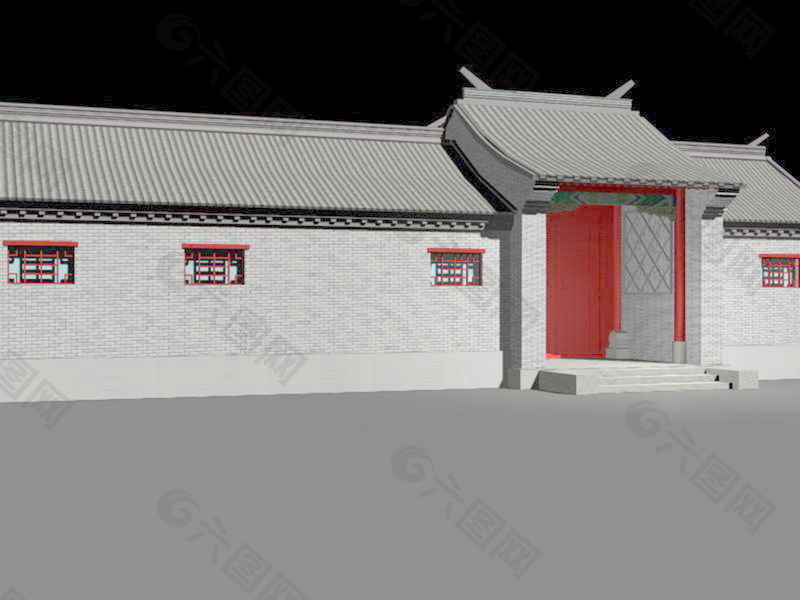 中式建筑3d模型下载3d建筑模型 10