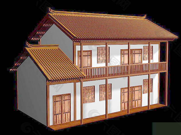 中式建筑3d模型下载3d建筑模型下载 18