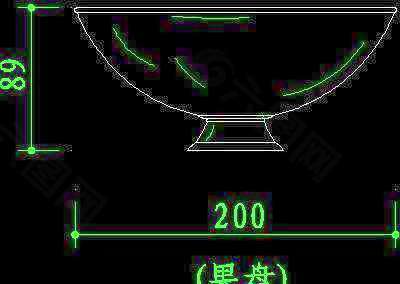 厨房水槽、厨具、器皿CAD图块41