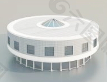 室外模型体育场3d素材室外设计 2