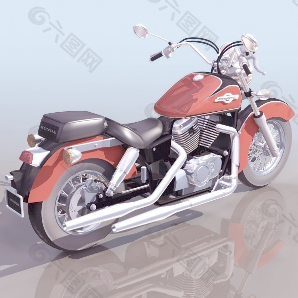 交通运输摩托车3d模型3d素材 6