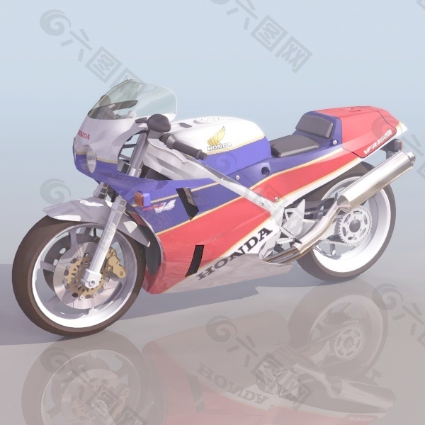 交通运输摩托车3d模型3d模型 8