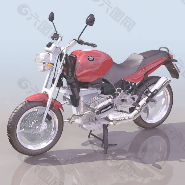 交通运输摩托车3d模型3d素材 12