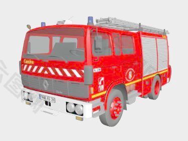 交通运输消防车3d模型交通运输 10