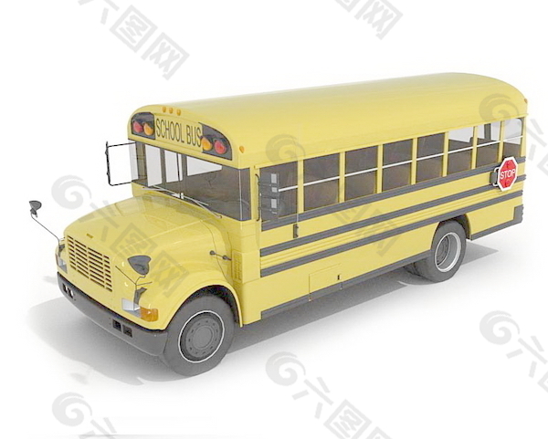交通运输公交车3d模型3d模型素材 7
