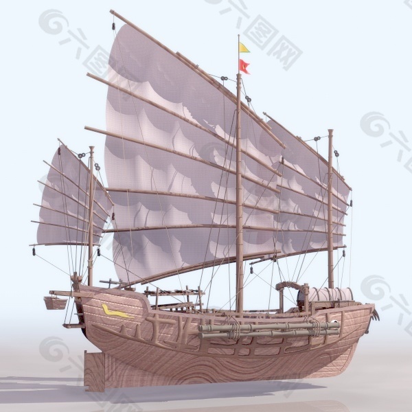 船3d模型下载3d船模型 2