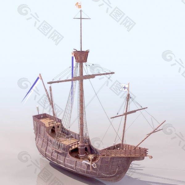 船3d模型下载3d船模型 8