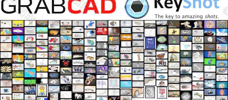 grabcad / KeyShot“卡通”的挑战