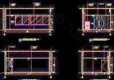 一层中庭大厅局部综合天花图-病房楼装修施工图