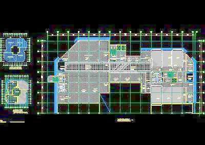 六层局部地面铺装图-门诊、急诊楼装修施工图