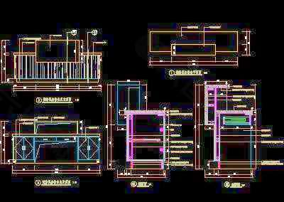 候诊区分诊台详图-门诊、急诊楼装修施工图