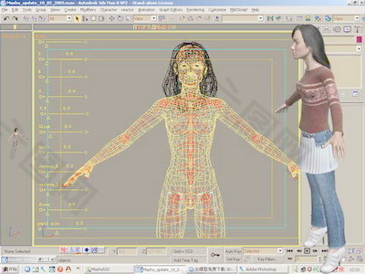 人物女性3d模型设计免费下载女人3d模型 58