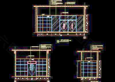 一层门厅立面图2-门诊、急诊楼装修CAD施工图
