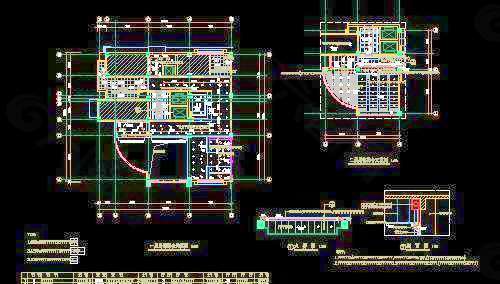 高级病房楼装修CAD施工图素材14