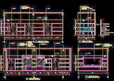 急诊大厅立面图(二）-门诊、急诊楼装修CAD施工图