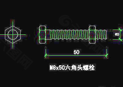 五金、装饰构造cad图块素材39