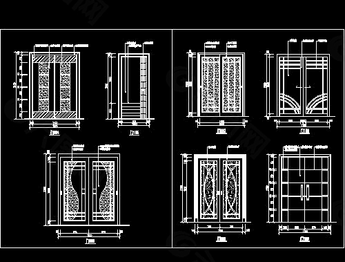 装饰门cad设计施工详图30