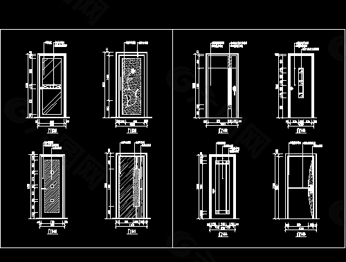 装饰门cad设计施工详图23