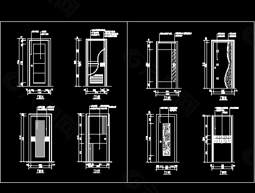 装饰门cad设计施工详图20