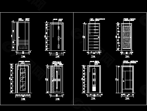 装饰门cad设计施工详图19