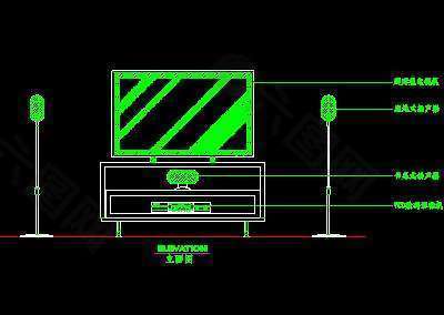 电视机图块、视听设备图块、影院音响组合图块、电脑CAD图块47