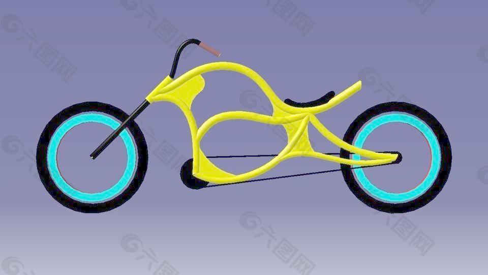 二维直升机自行车设计