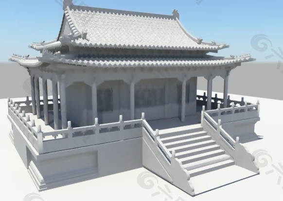 宫殿、古代建筑3D模型