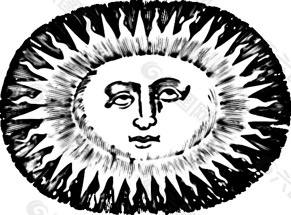 椭圆形的太阳剪贴画