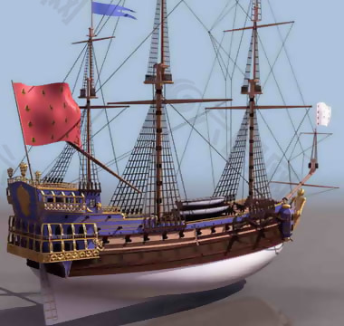 古代战舰3D兵器模型（带材质）免费下载-5