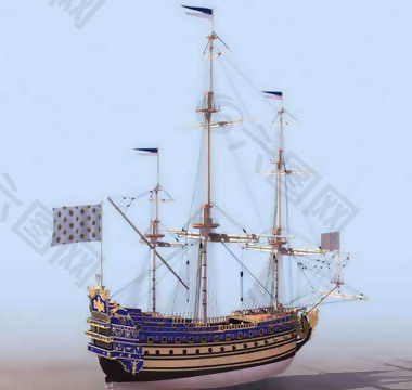 古代战舰3D兵器模型（带材质）免费下载-4