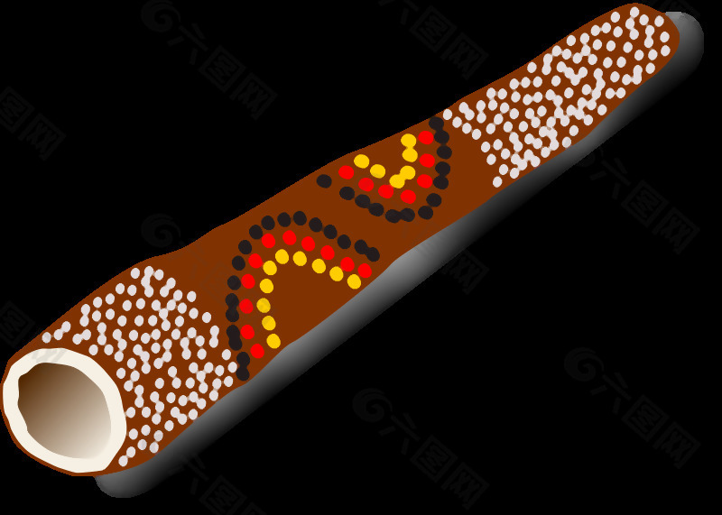 澳大利亚传统乐器迪吉里杜管，