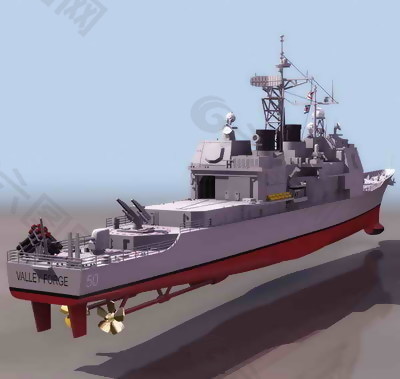 戰艦,軍艦3dmax模型6