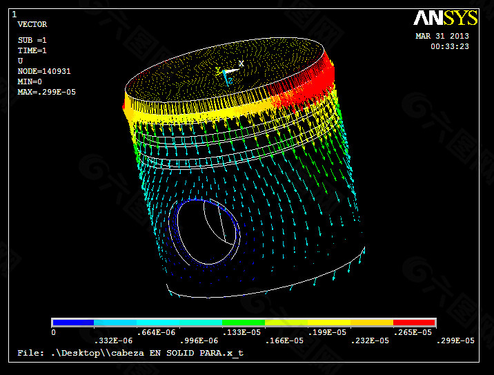 汽油发动机活塞ANSYS