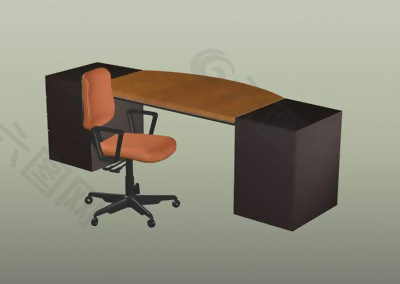 办公家具组合3D办公家具模型20080920更新9