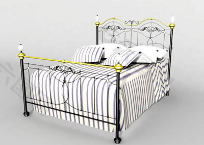 3d欧式家具、床模型、3d模型下载带材质8