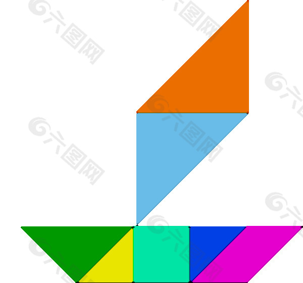 tangram-34剪贴画